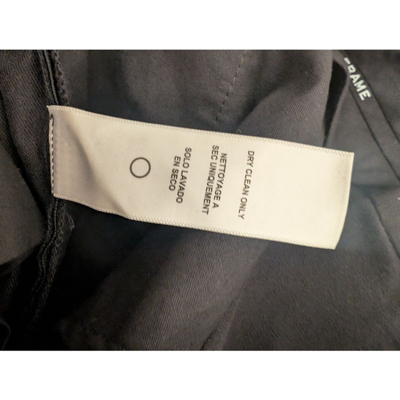 NWT Women's FRAME Black Le Crop Palazzo Wide Leg Trousers Sz 12 work wear office - Picture 10 of 14